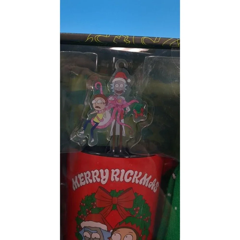 Rick and Morty Gift Set Merry Rickmas 3 Piece Mug, Socks, Ornament Christmas